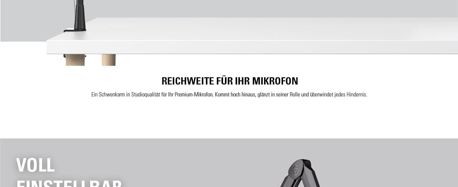 Elgato Wave: Кріплення для мікрофона з кабелями - для стрімінгу, подкастів, геймінгу та офісу