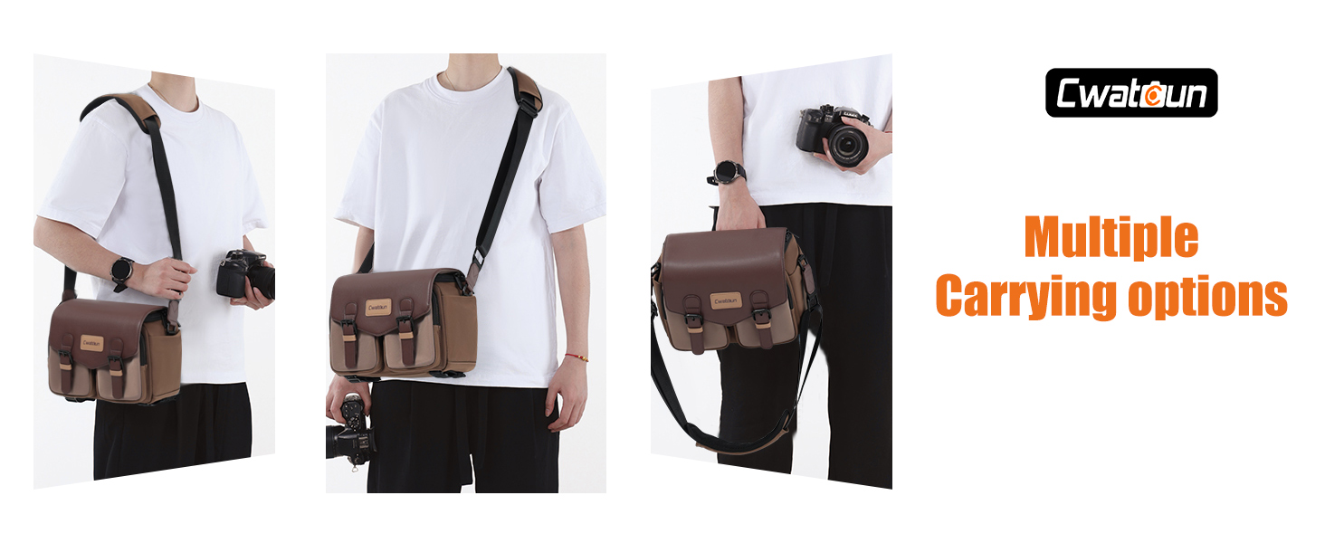 Компактна камера Cwatcun з водонепроникним корпусом та штативом, для фотографії DLR/LR/piegelloe, об'єктив (коричневий)