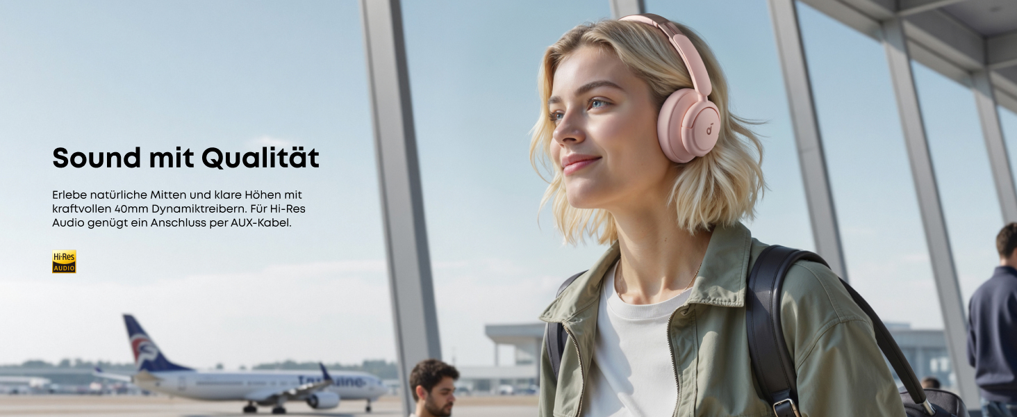 Soundcore Q30 навушники Bluetooth з активним шумозаглушенням, Hi-Res звук, 40 годин роботи, рожеві
