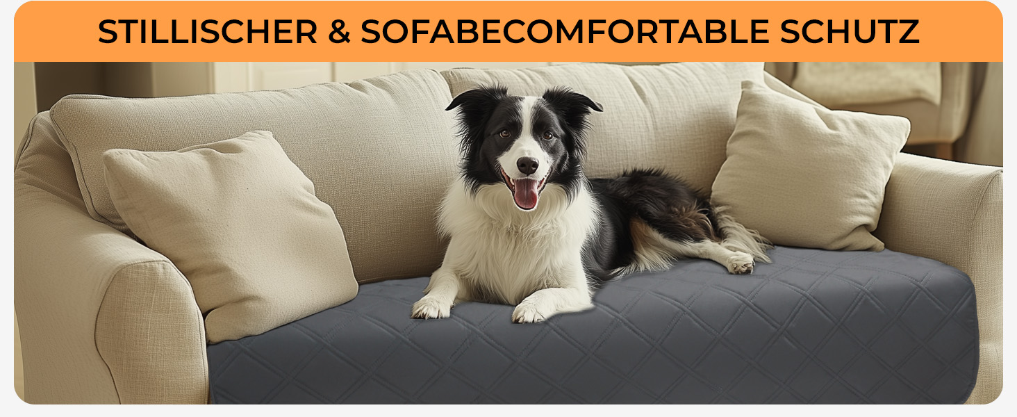 Водонепроникний килимок для собак Luciphia 76x178 см (світло-сірий) з протиковзкими точками для захисту дивану, ліжка та авто