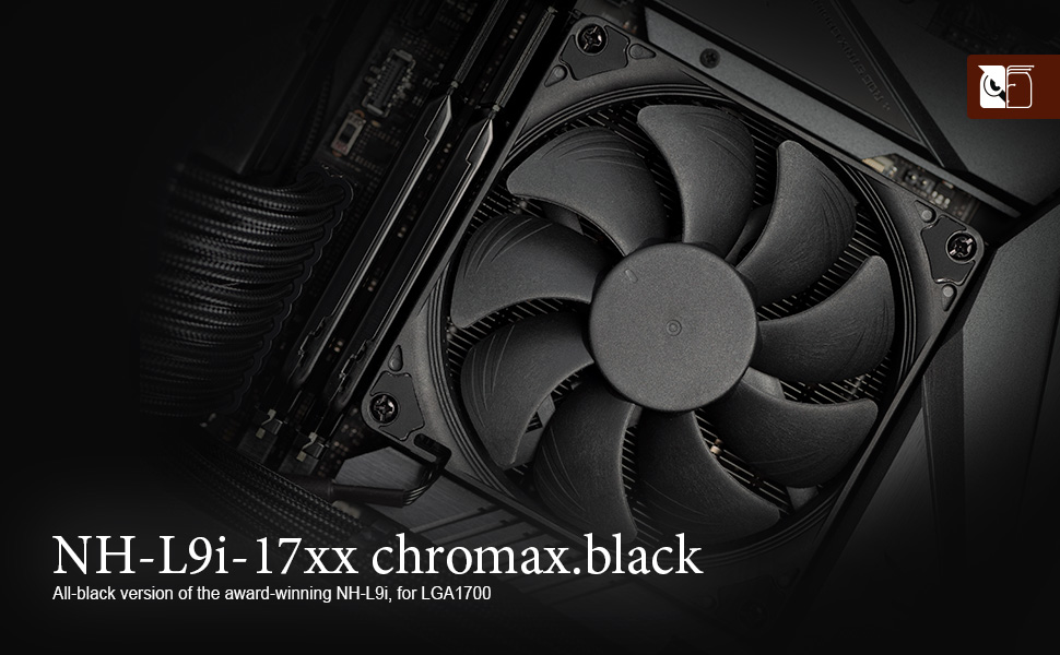 Охолоджувач CPU Noctua NH-L9i-17xx chromax.black для Intel LGA1700/LGA1851 (чорний)