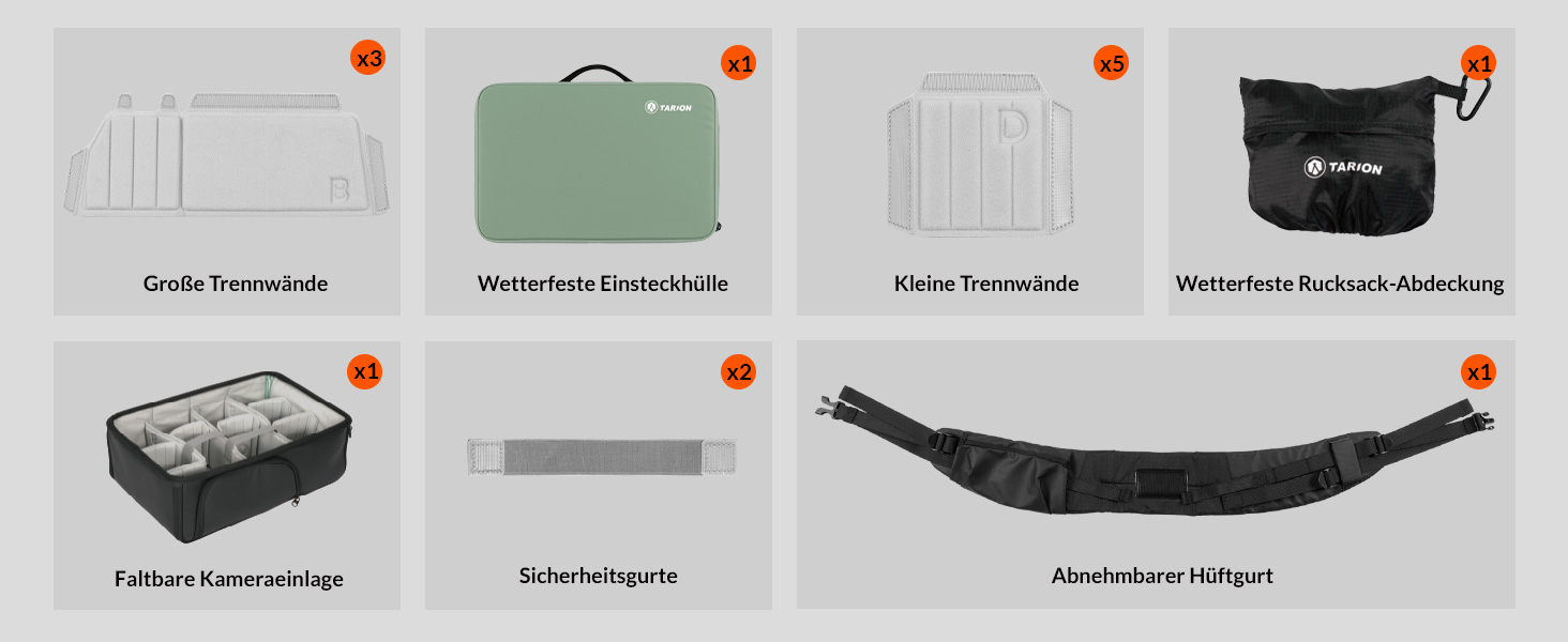 Рюкзак для фотоапарата TARION: водонепроникний, 35L, з відділенням для 16