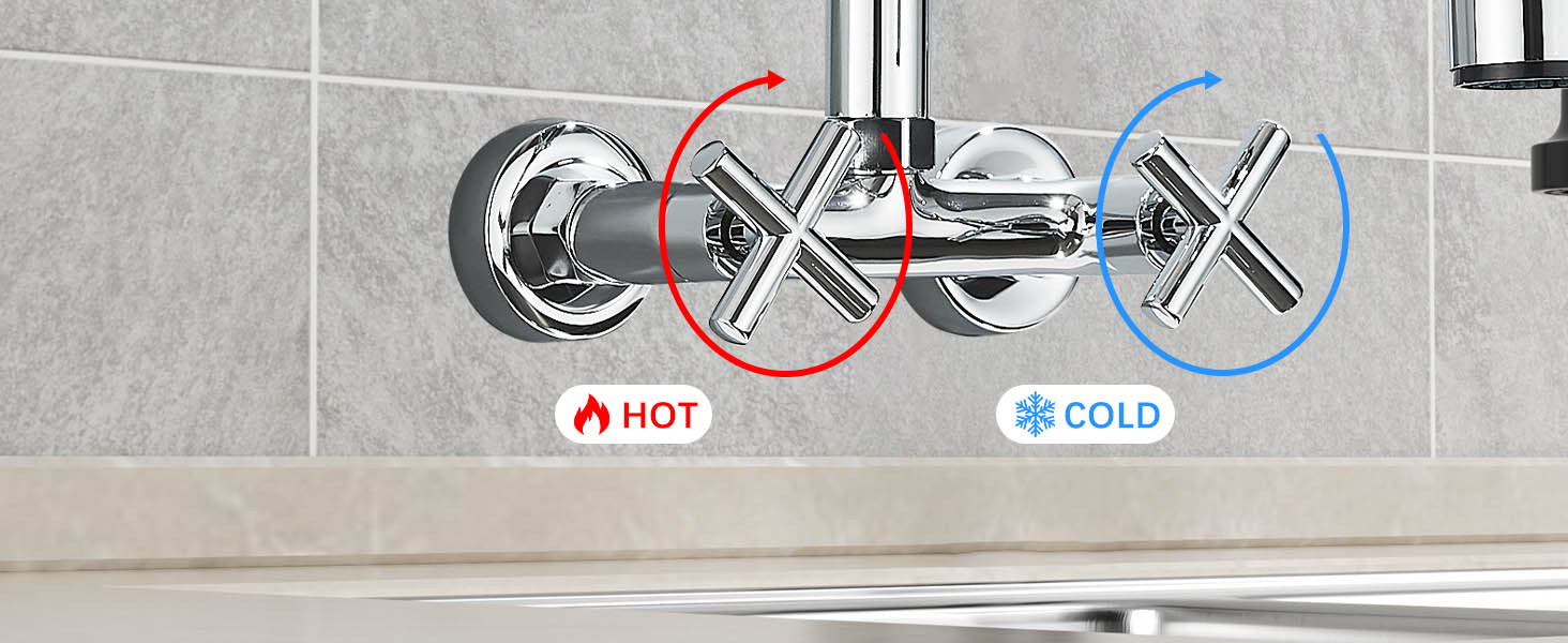 Кухонний змішувач з поворотним виливом 360°, з двома виходами, високий вигин, спіральна пружина, для мийки, брашований нікель (хром)