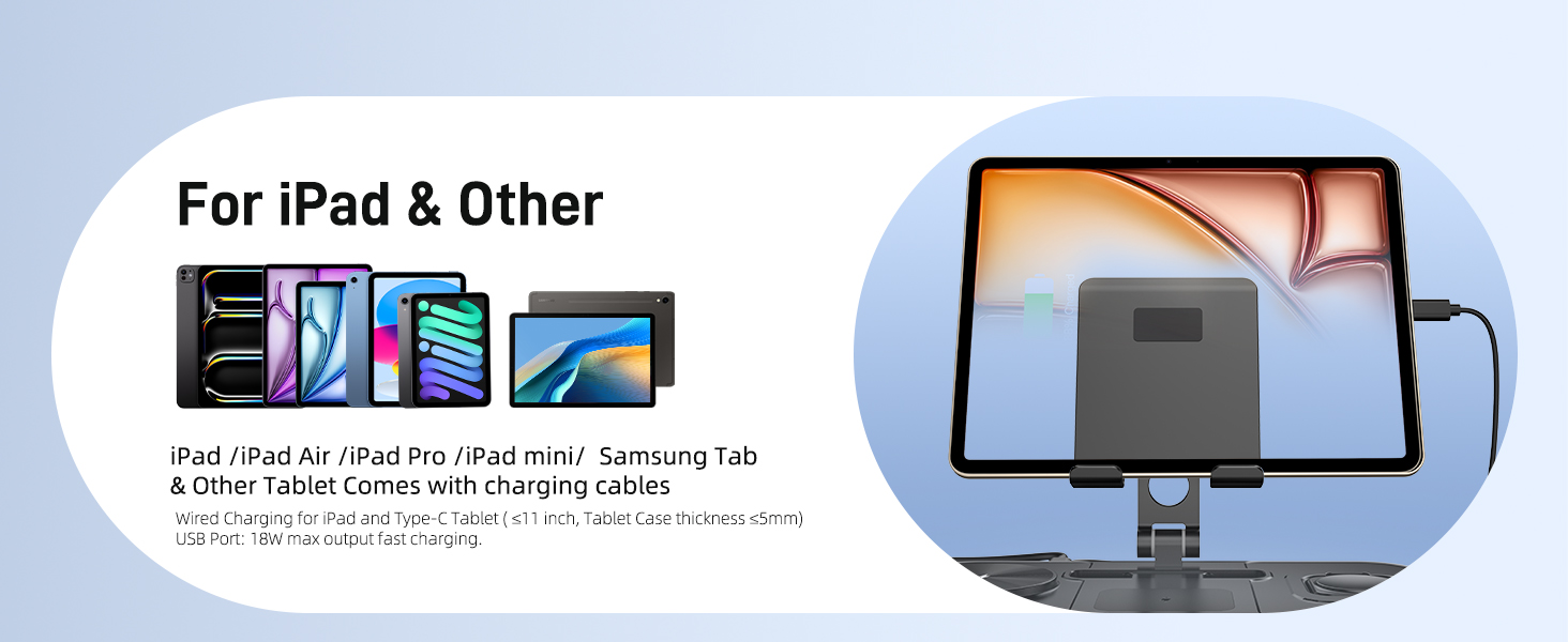 4-в-1 Бездротова зарядка для iPhone 16 Pro Max/15/14, iPad, Apple Watch та AirPods Pro (Чорний)