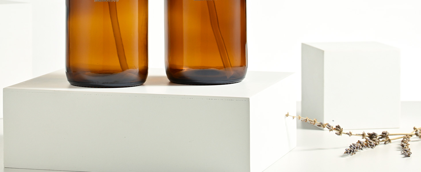 Набір диспенсерів для мила та лосьйону MaisoNovo (2 шт.) з підносом з шиферу – 500 мл, чорний колір