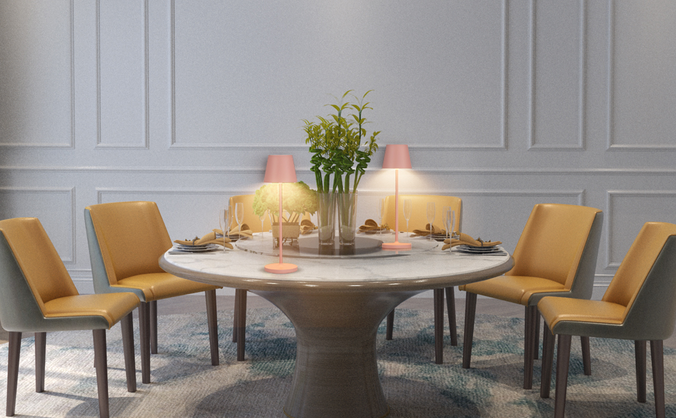 LED настільна лампа K-Bright з димуванням, акумуляторна, для дому та вулиці | Тепле світло | USB-зарядка | 1 шт. (Помаранчевий)