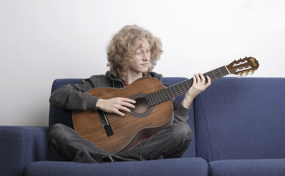 Класична гітара Winzz 4/4 для дорослих та початківців, 39 дюймів, коричнева