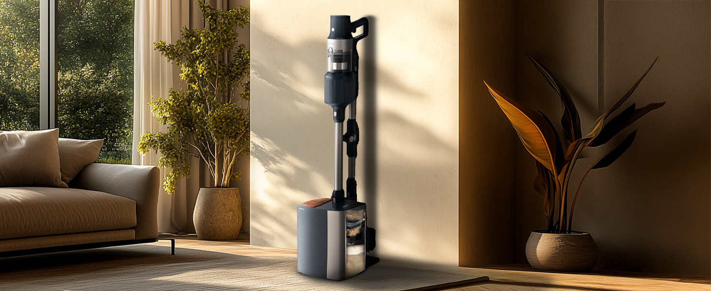 Бездротовий пилосос Cecotec Conga Rockstar 5500 Hurricane Station Flex Max з самостійною станцією очищення, 220AW, 700W, 90 хв роботи, антизаплутана щітка, гнучкий шланг, циклонна технологія