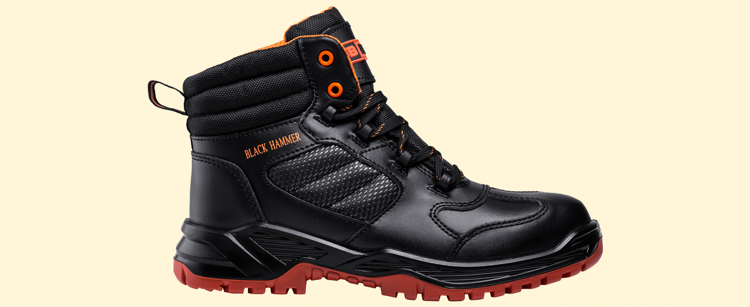 Чоловіче робоче взуття Black Hammer 8844Sicherheitsschuh, чорний, 42 EU