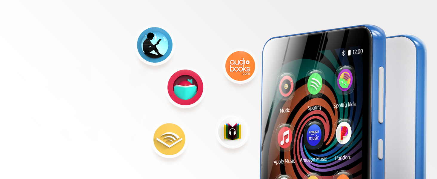 MP3 плеєр 160GB з Bluetooth та WiFi, Android плеєр для дітей з сенсорним екраном 4