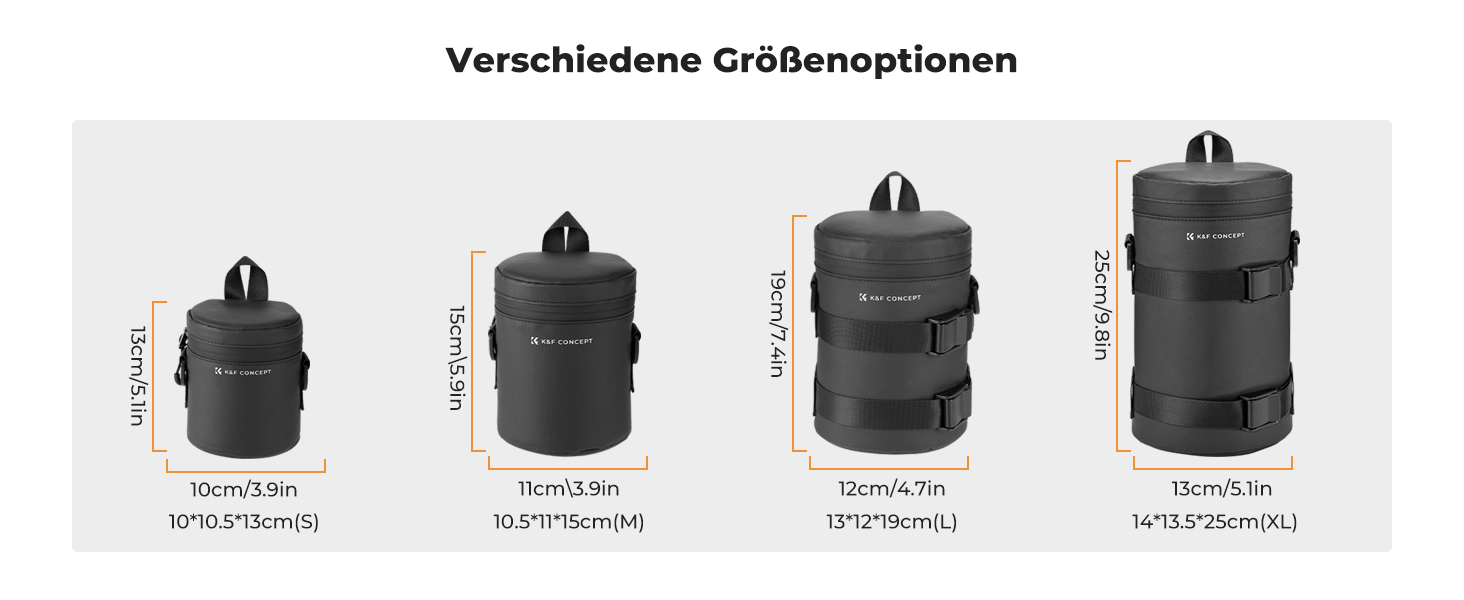 Чохол для об'єктива K&F Concept, водонепроникний, XL, для DSLR/SLR