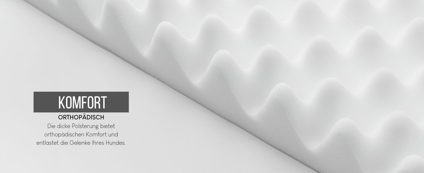 Ортопедичне ліжко для собак Lionto, 60x40x8 см, з м'яким плюшем, знімний та пральний чохол, водовідштовхувальне, для собак та котів, сірого кольору