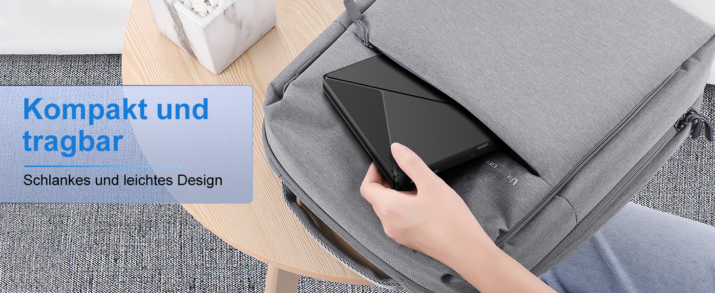 Зовнішній CD/DVD привід USB 3.0 та USB-C, оптичний накопичувач CD/DVD +/-RW ROM для ноутбука, ПК, MacBook, iMac (Windows, MacOS, Linux)
