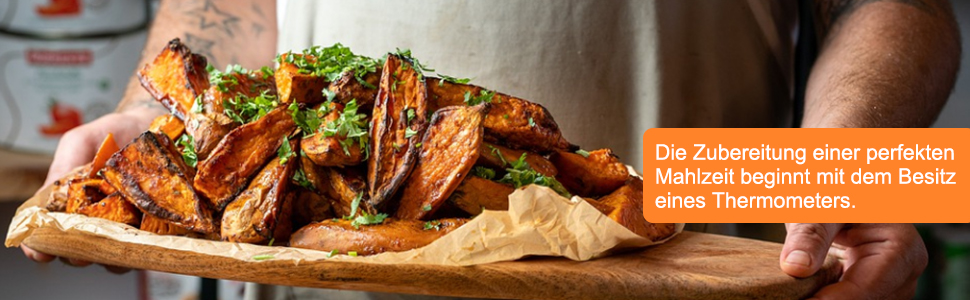 Цифровий термометр для кухні: приготування їжі, м'яса, молока, дитяче харчування | LCD дисплей, довга сонда