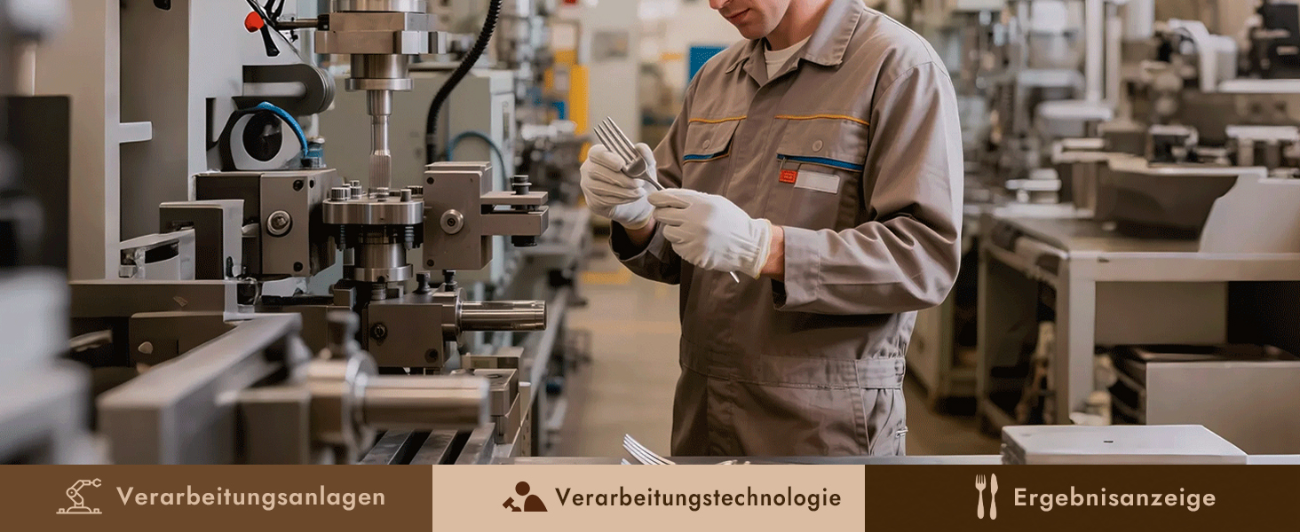 Набір столових приборів HIKAA на 6 осіб (30 предметів), нержавіюча сталь 18/10, полірування з діамантовим візерунком - для дому, весілля, святкування