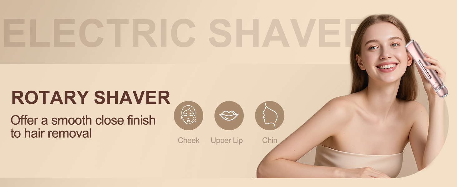 Електричний жіночий епілятор 2 в 1 з тримером, silky splash, Rose Gold, IPX7, з керамічними лезами