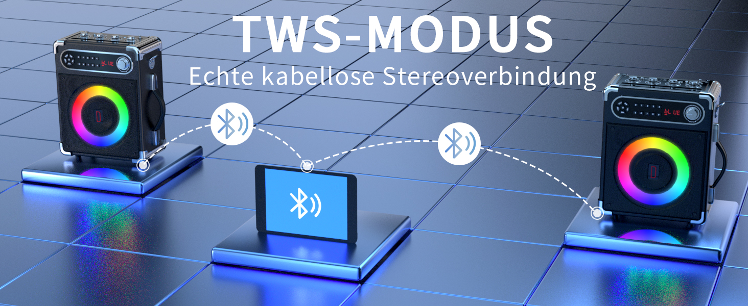 Караоке-машина з 2 мікрофонами, портативна Bluetooth колонка з LED-підсвічуванням, система PA для вечірок, підтримка USB/TF-карт/AUX/FM
