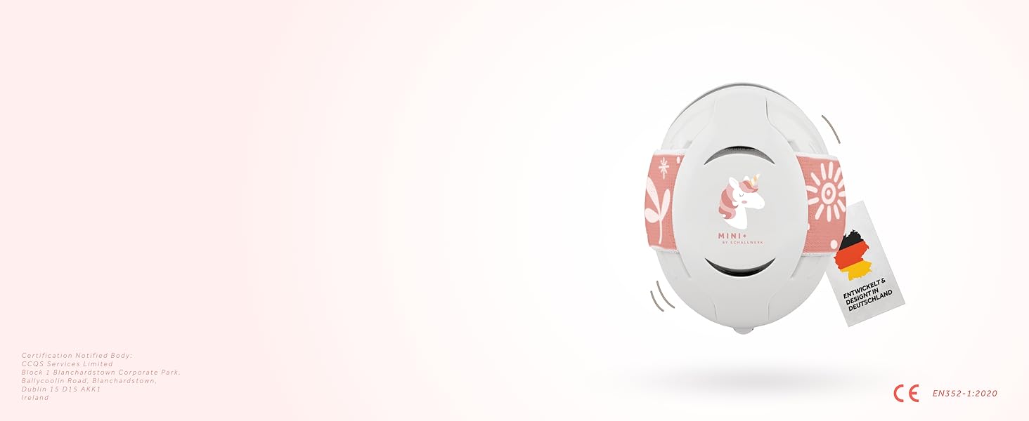 Schallwerk Mini+ - Навушники-захисники для малюків: захист від шуму, преміум-якість, єдиноріг Dusty