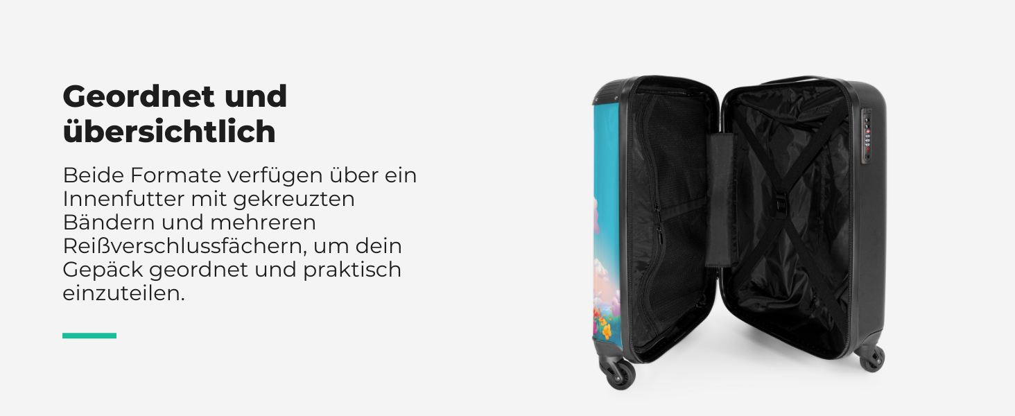 Дитячий валіза-роликовий колірний з ініціалами та іменем, 55x40x20см - валіза для ручної поклажі, валіза для хлопчиків, легкий, з принтом 'Ренн-авто'