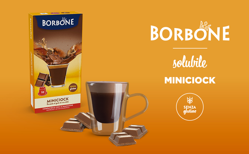 Кава в капсулах Caffè Borbone Respresso з шоколадом Miniciok, сумісні з Nespresso, 100 шт