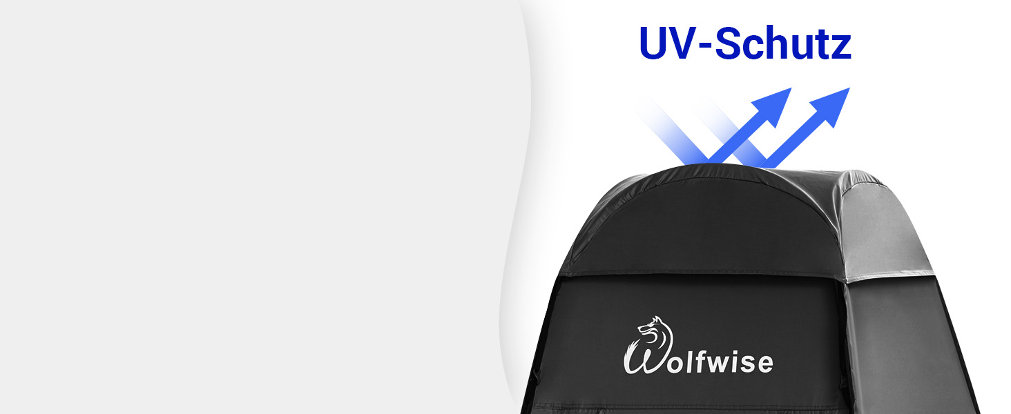 Намет для душу WofWise з UV-захистом, туалетне крісло, перекидне крісло, портативна кабіна для кемпінгу, чорний, XL