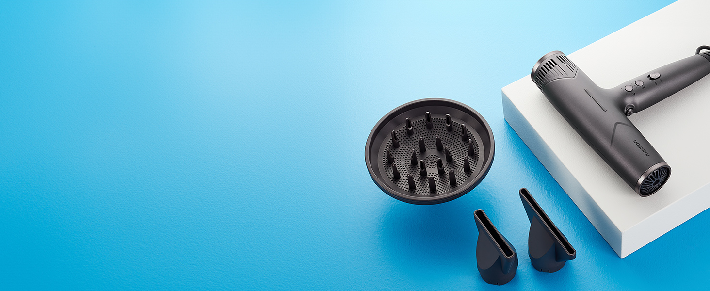 MEDION Haarföhn з іонізацією та дифузором HD2: потужний, тихий, з іонізацією, 1500 Вт, чорний