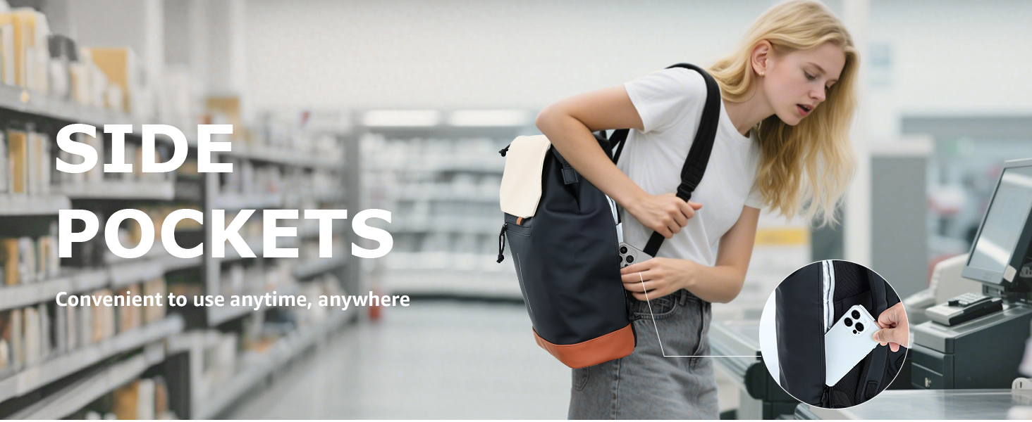 Стильний рюкзак для жінок та чоловіків з відділенням для ноутбука 15.6