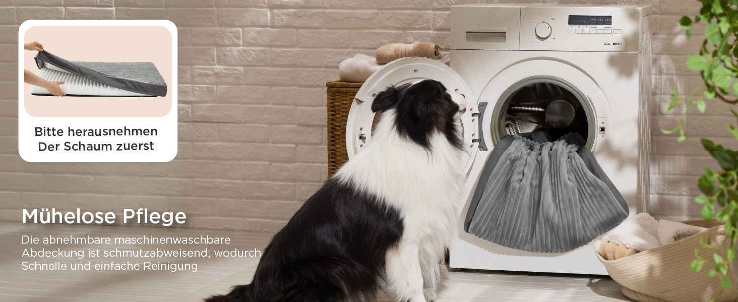 Крісло-ліжко для собак середніх порід BEDSURE - 89x56x7 см. Комфортне килим для собак з антиковзною основою та знімним, пральним чохлом. Матрац для собак з піною 