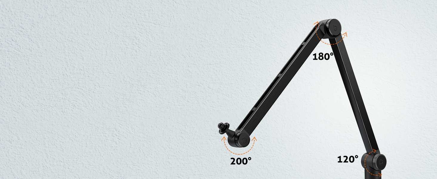 Підставка для мікрофона SUNMON для Blue Yeti та інших – міцна, 360° обертання, металева клямка, універсальна | HyperX QuadCast 2, Fifin AM8, Seiren Mini V3, MV7