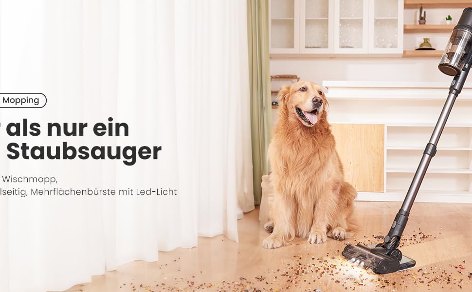 Робот-пилосос Proscenic Q10 з функцією миття, 8000Pa, 200хв, лазерна навігація, керування через додаток, Siri, Alexa, Apple Watch, для підлоги та килима (зелений)