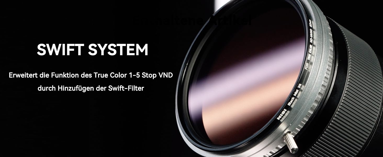 ND фільтр NiSi True Color VND 49mm (ND2-ND32) змінна щільність, мульти-нано покриття