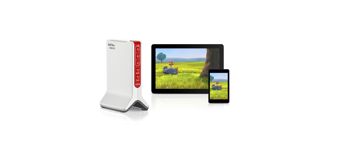 Роутер FRITZ!Box 6820 LTE International: LTE (4G/3G), Wi-Fi N 450 Мбіт/с, Gigabit LAN, для Австрії/Швейцарії