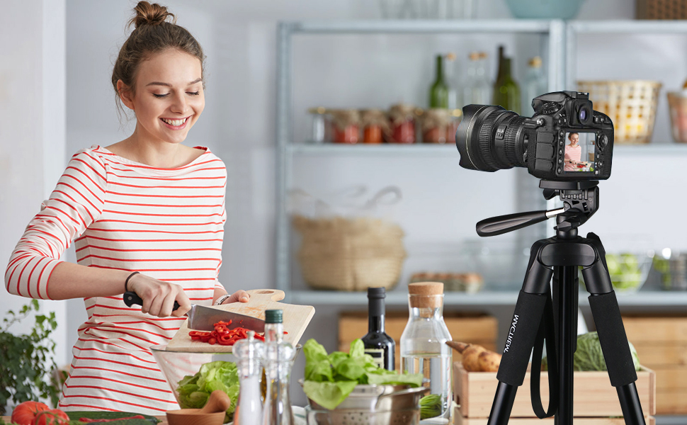 Штатив Handy Stativ Upgrade 165см для камери, смартфона, iPad: 360° обертання, портативний трипод з пультом, сумісний з усіма телефонами, iPhone, Samsung, Camera, GoPro, чорний