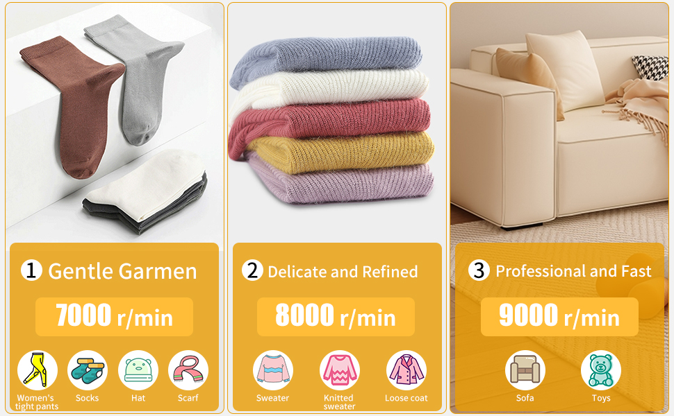 Електричний триммер для одягу Zawaer, 2000 mAh, видалення котушок, 3 швидкості, для одягу та меблів