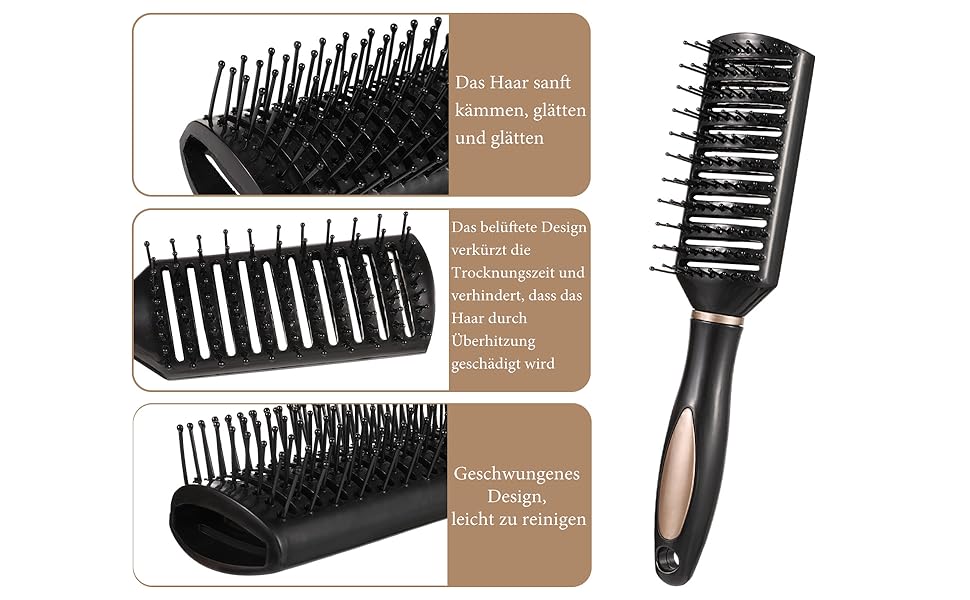 Набір гребінців для волосся 8 шт. з масажем, антистатичні гребінці, гребінець для корекції ліній, різні стилі для жінок та чоловіків, для дому та подорожей