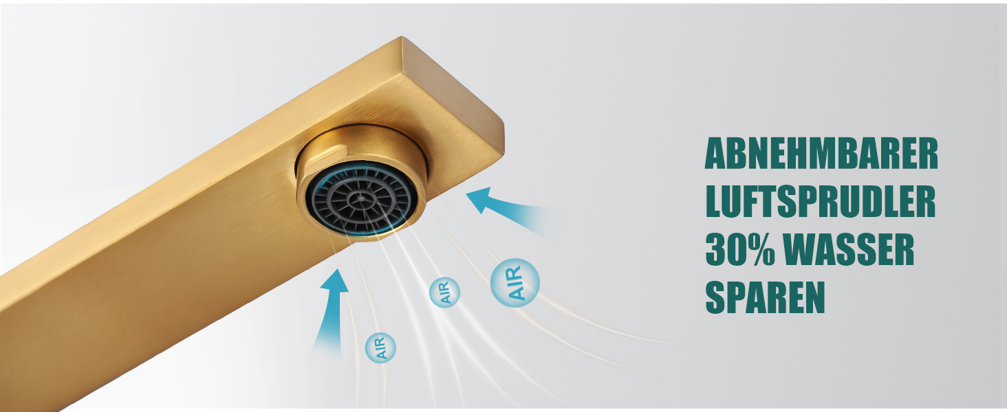 Кухонний змішувач з нержавіючої сталі, поворотний на 360°, для кухні, вантажівки, ванної кімнати, золотий