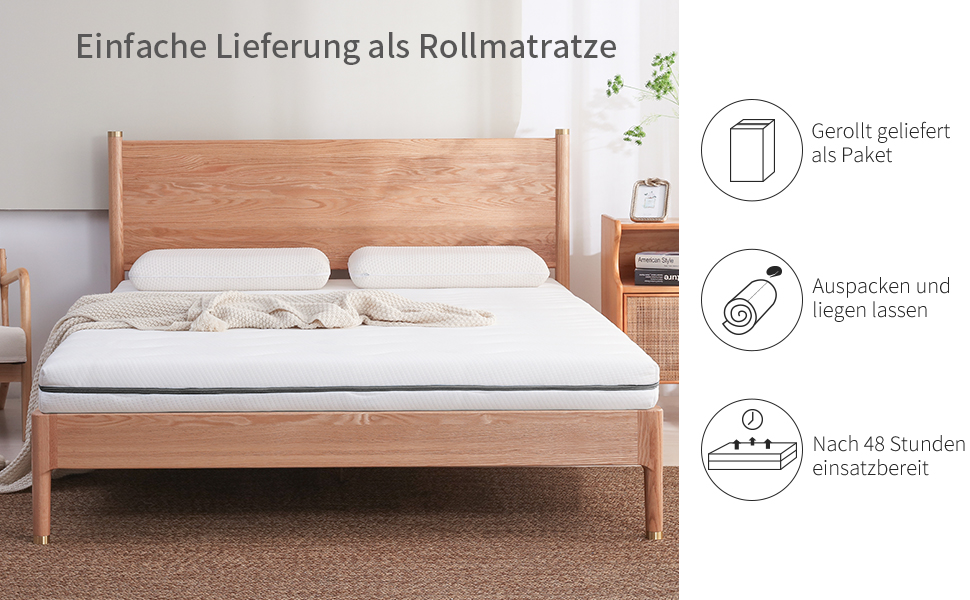 Ортопедичний матрац ESSENCE SLEEP 90x200 см, H3, 14 см, європейський, сертифікований Öko-Tex