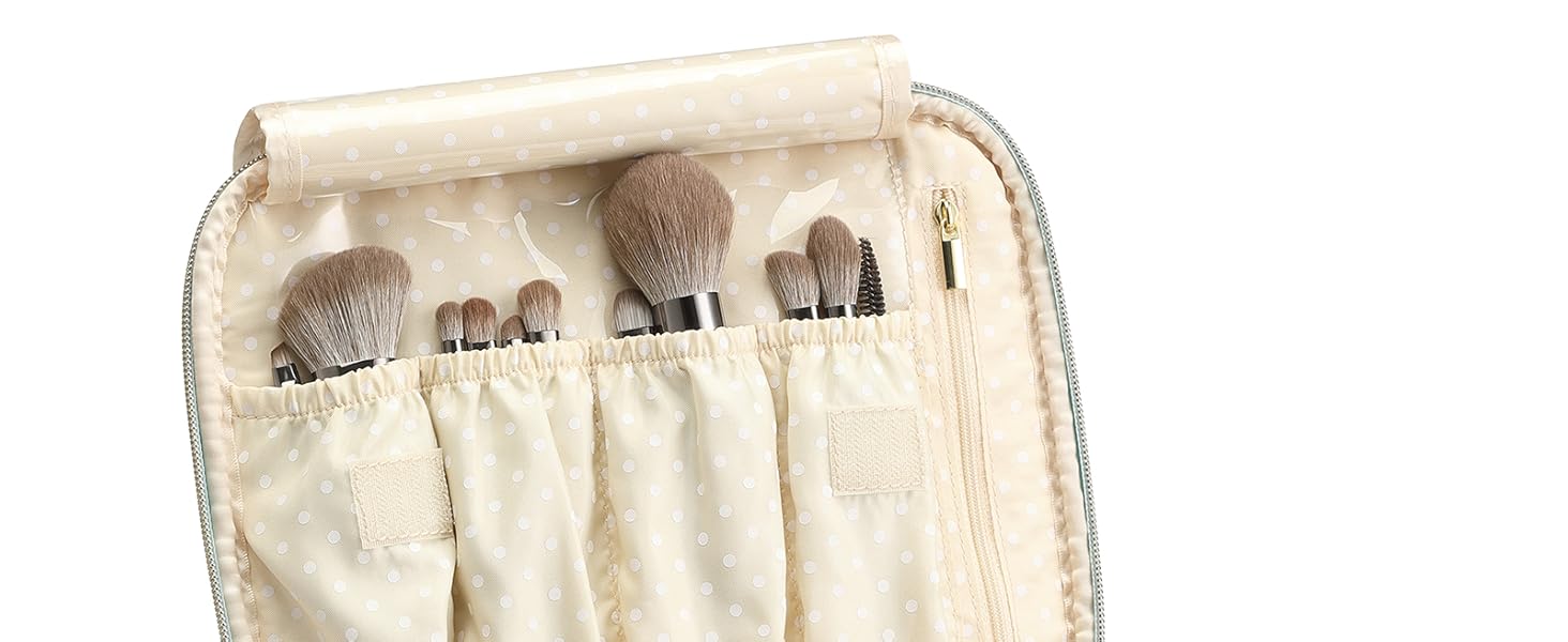 Чемоданчик для косметики Vlando, дорожній, великий, водонепроникний, для жінок, чоловіків, дівчаток, синій, з організатором