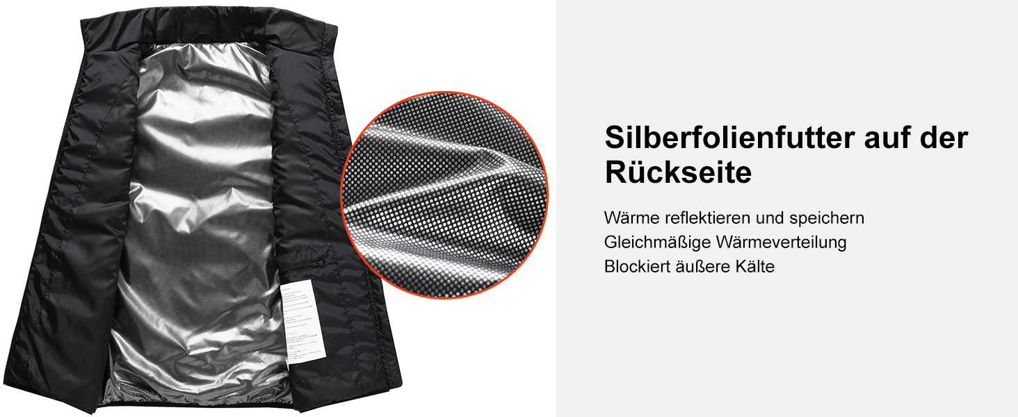 Обогревна жилетка Amurhey для чоловіків та жінок з 21 зоною обігріву, сумісна з 5V/7.4V, модель 2025. Електрична жилетка, унісекс, тепла, яку можна прати. (Без Powerbank)