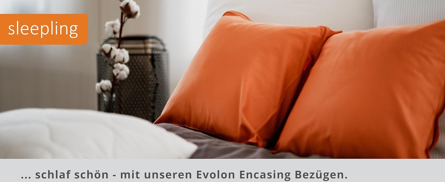Чохол на матрац sleepling 90x200 см Evolon для алергіків, антикліщовий, захист від пилових кліщів, для матраців до 20 см, прати при 95°C, вироблено в Німеччині