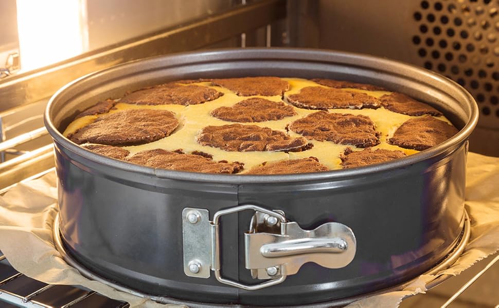 Набір форм для випічки Rosenstein & Söhne (3 шт.) з антипригарним покриттям, діаметр 12/17/21 см. Форми для тортів, набір круглих форм для випічки, ідеально для дня народження