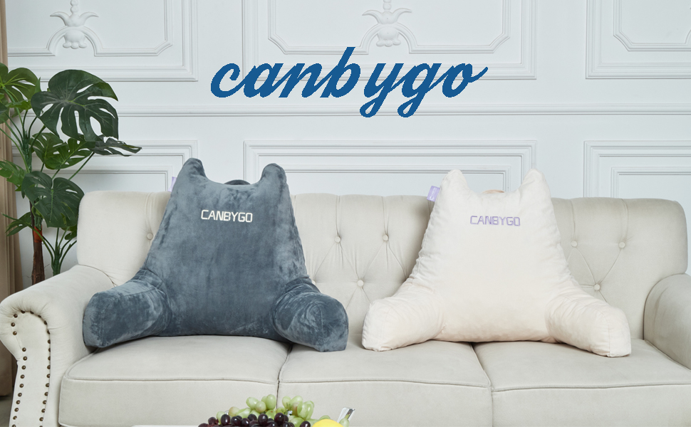 Підкушетник Lesekissen з підлокітниками, Memory Foam, для читання, роботи та ігор, знімний чохол (сірий)