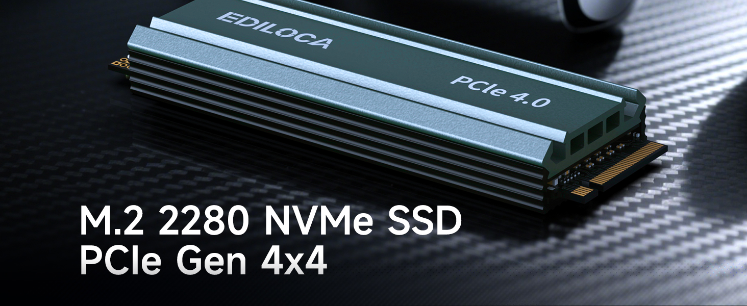 SSD накопичувач внутрішній 2 ТБ PCIe Gen4 NVMe M.2 2280 з радіатором, 4800 МБ/с, 3D NAND TLC, для ПК та PS5