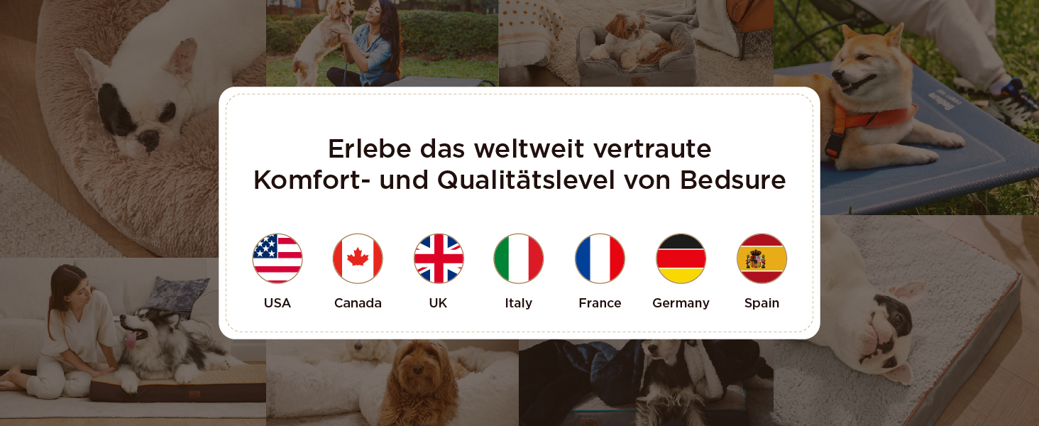 BEDSURE Лежанка для собак великих порід - 106x76 см, товста, з водонепроникною наволочкою, антиковзаюча, з м'якого плюшу Sherpa, темно-сіра