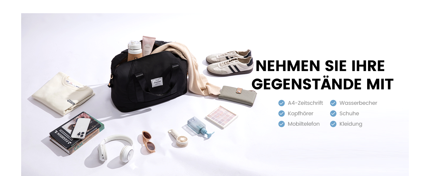 LOVEVOOK Сумка ручної поклажі Ryanair, 40x30x20 см, розширювана, для подорожей, зелена (чорна)