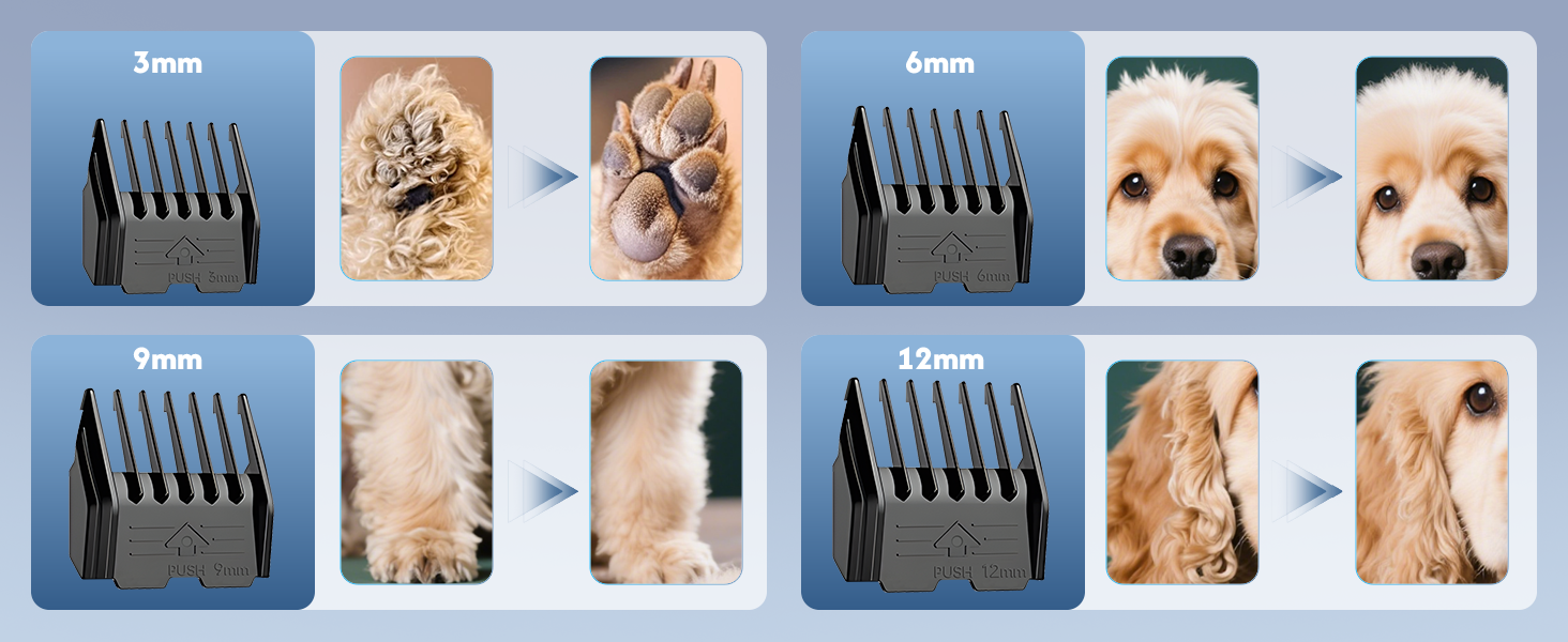 Професійний собачий триммер для собак та котів, бездротовий, 2 швидкості, LED-дисплей, IPX5, для собак та котів середніх та малих порід