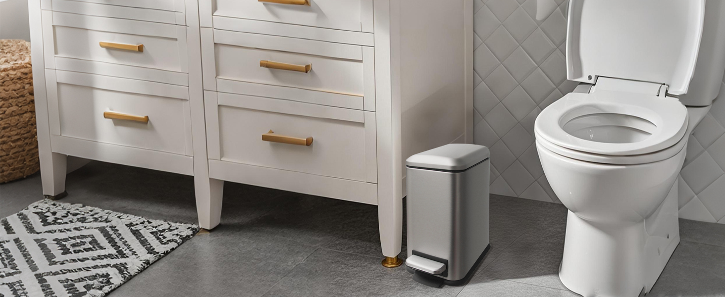 Трюмний смітник для кухні: вузький, з педаллю, з відром, нержавіюча сталь, 5л, зелений