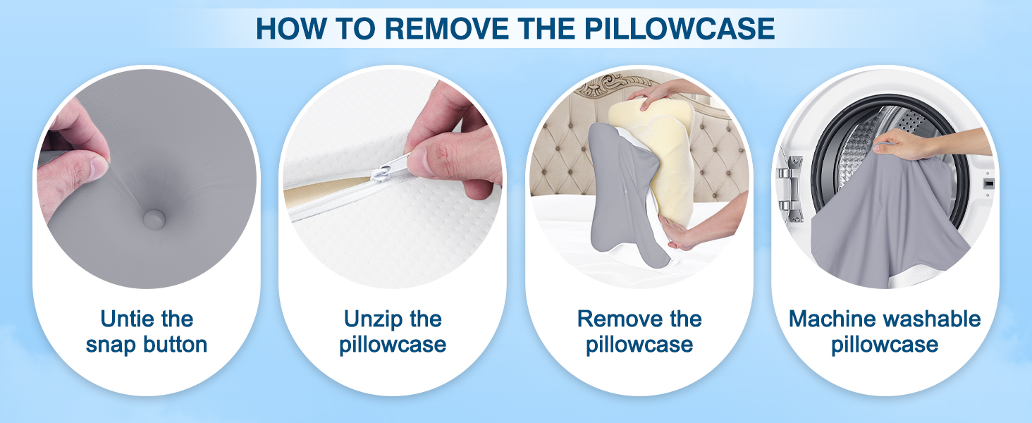 Подушка для шиї Subtail - подушка з піною з пам'яті, ергономічна подушка для сну на боці, спині та животі, сірого кольору