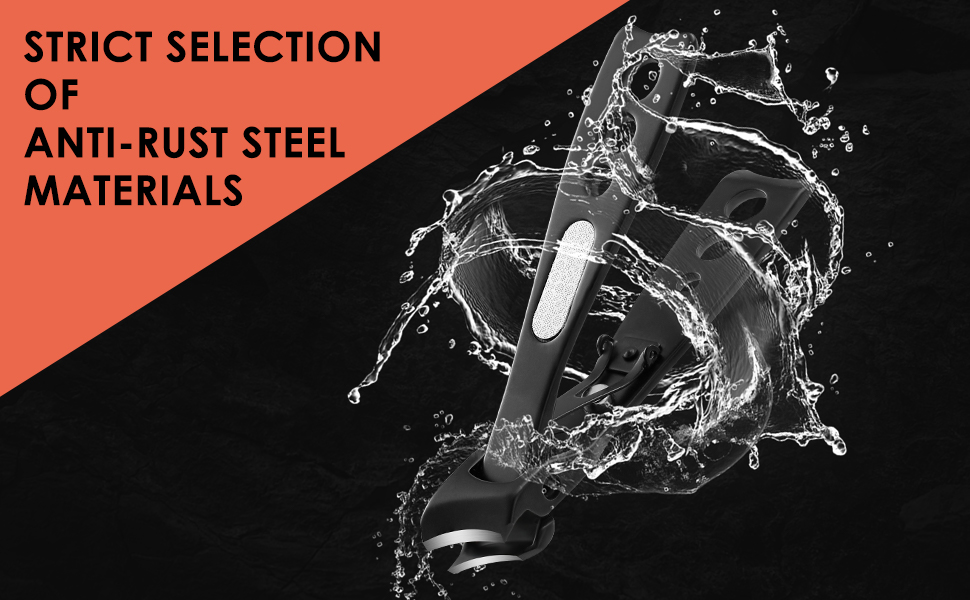 Набір кусачок для нігтів BEZOX (3 шт.) з нержавіючої сталі. Кусачки для товстих нігтів, манікюр, педикюр. Пряма, вигнута, скошена клинки. Підходить для нігтів рук та ніг. Чорний колір.