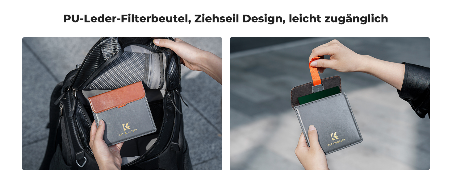 Набір фільтрів K&F Concept Nano-X: квадратний фільтр, ND1000, фільтр-утримувач, 8 адаптерних кілець